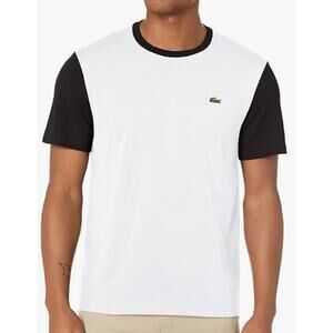 Lacoste Men's Short Sleeve Color Blocked Crew Neck T-Shirt  L